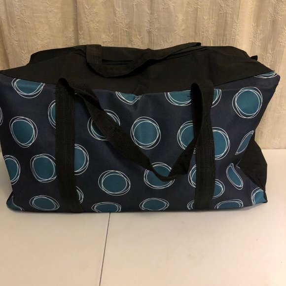 Extra Large Nylon Shopper Tote Storage Bag - Picture 3 of 6